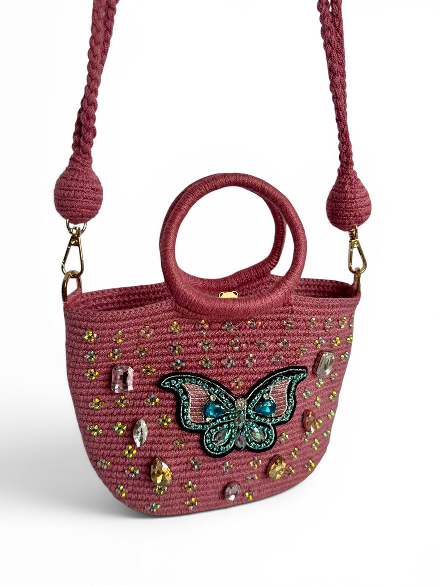 Mini Shoulder bag Wayuu Luxury double use ✨ Strap Removible & Handmade