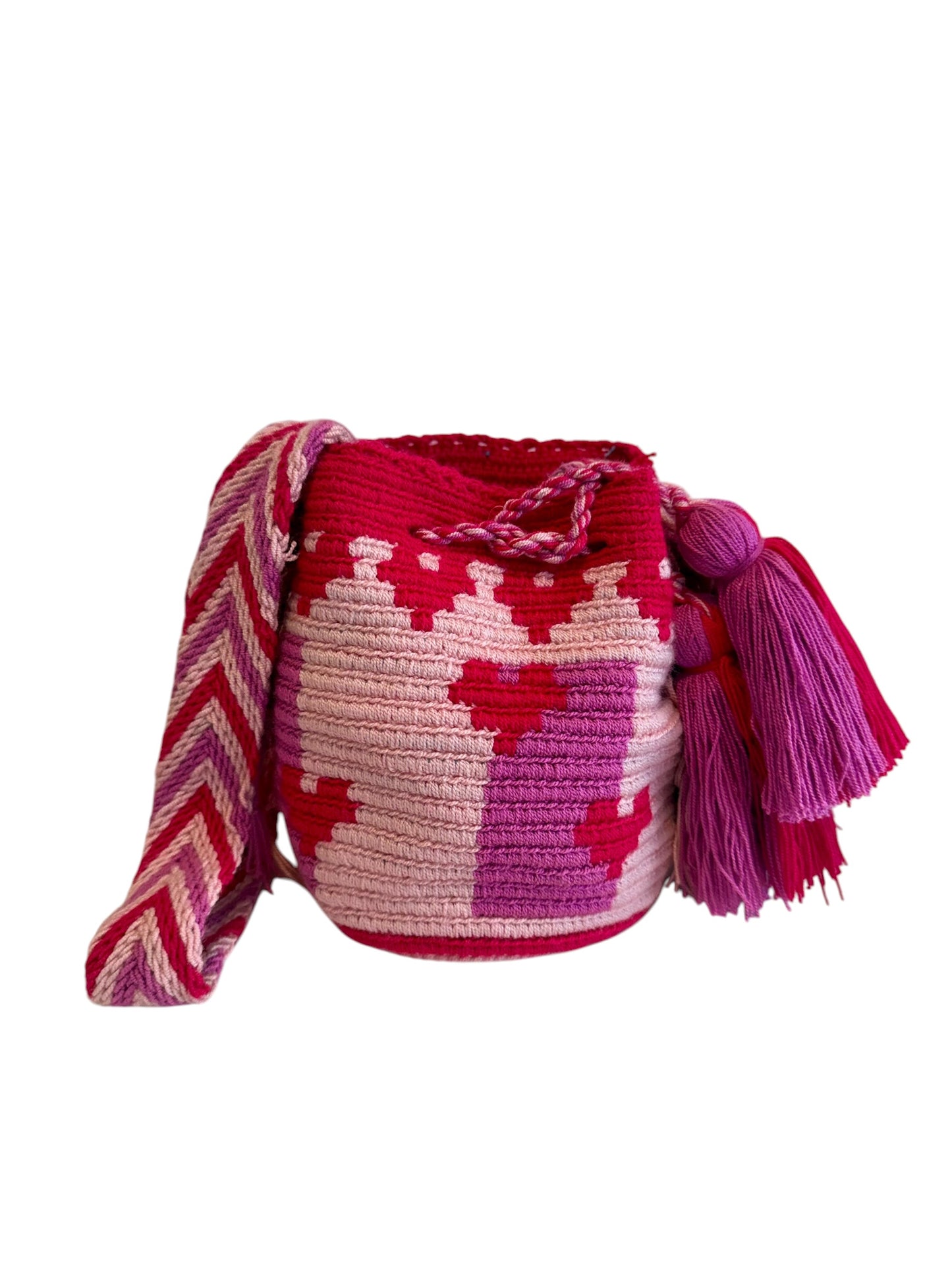 Mini Wayuu Crossbody Bag Handwoven Mochila Traditional Indigenous Design