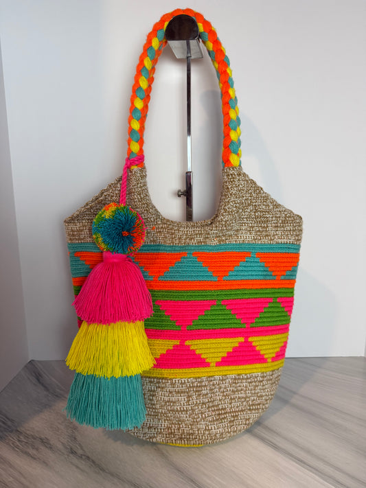 Tote shoulder Bag Wayuu Lining and sliding