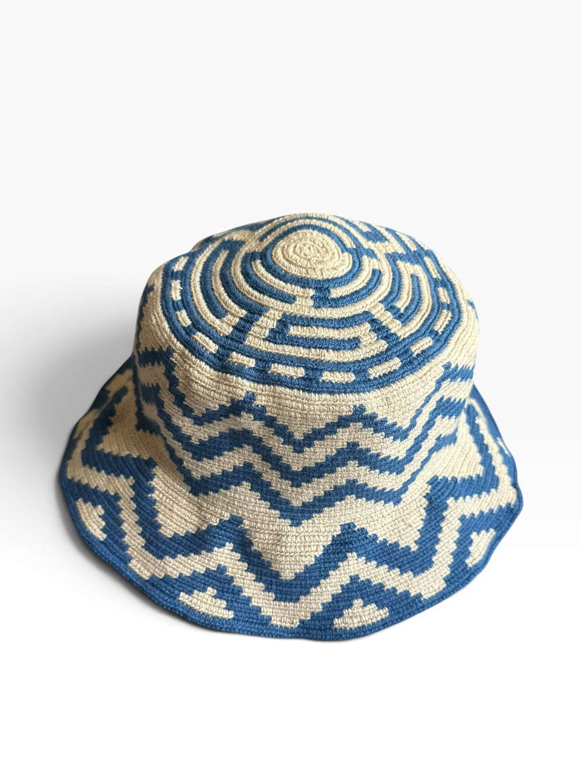 Handwoven Wayuu Crochet Hat with Traditional Designs