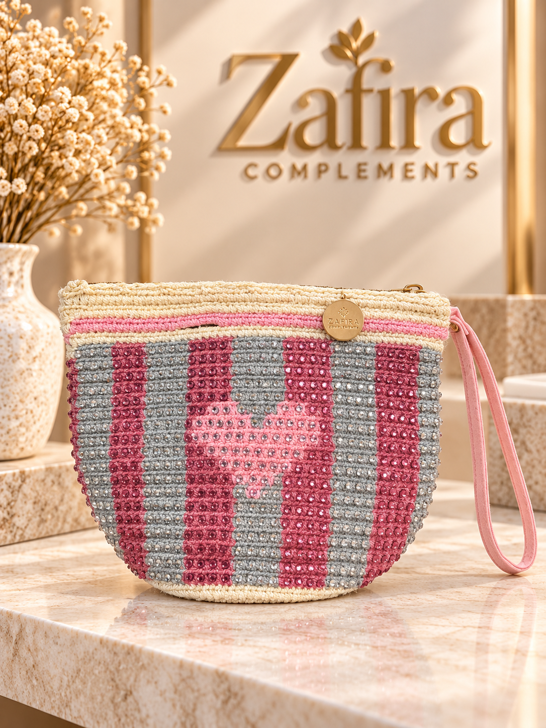 Zafira Complements Mini bag Wayuu decorated Bucket Bag | 7” Crossbody