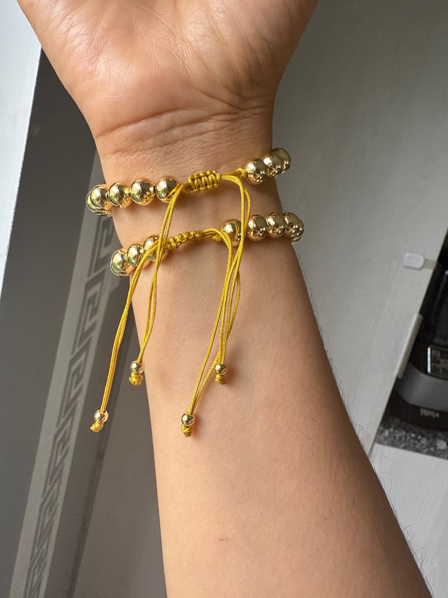 Adjustable Gold Virgin Guadalupe and Jesus Christ Bracelet protection Jewelry