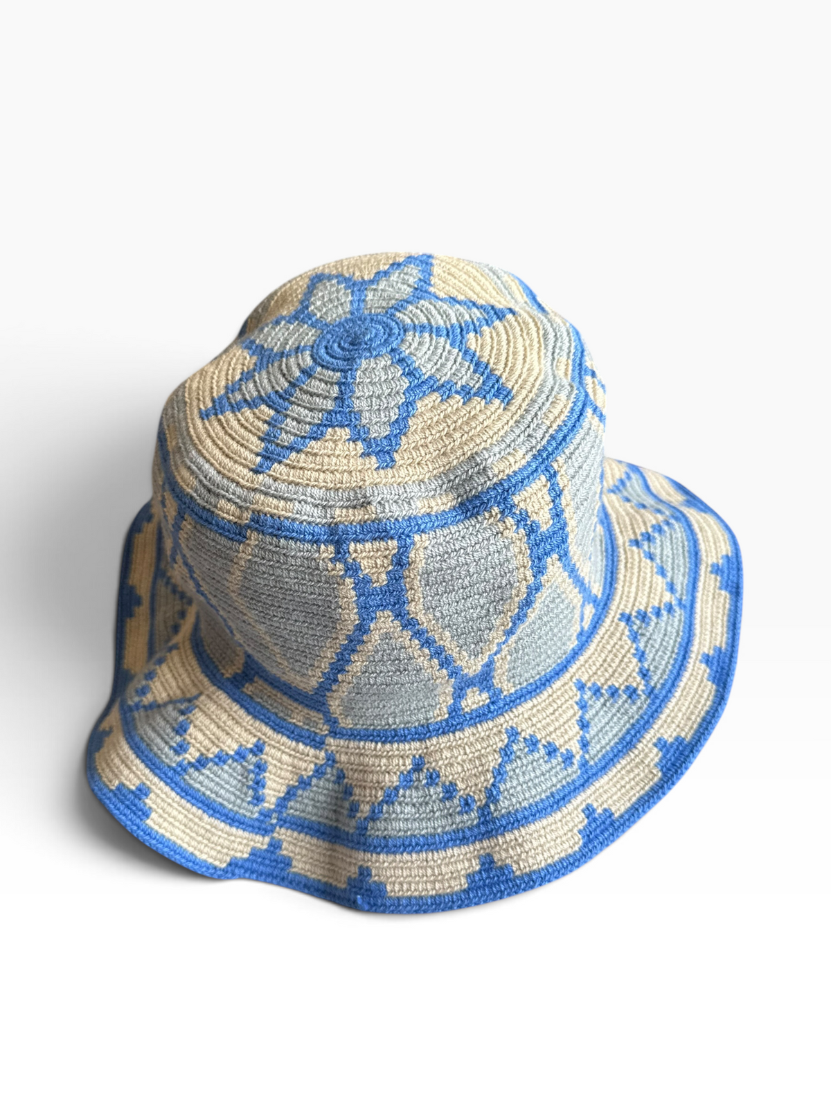 Handwoven Wayuu Crochet Hat with Traditional Designs
