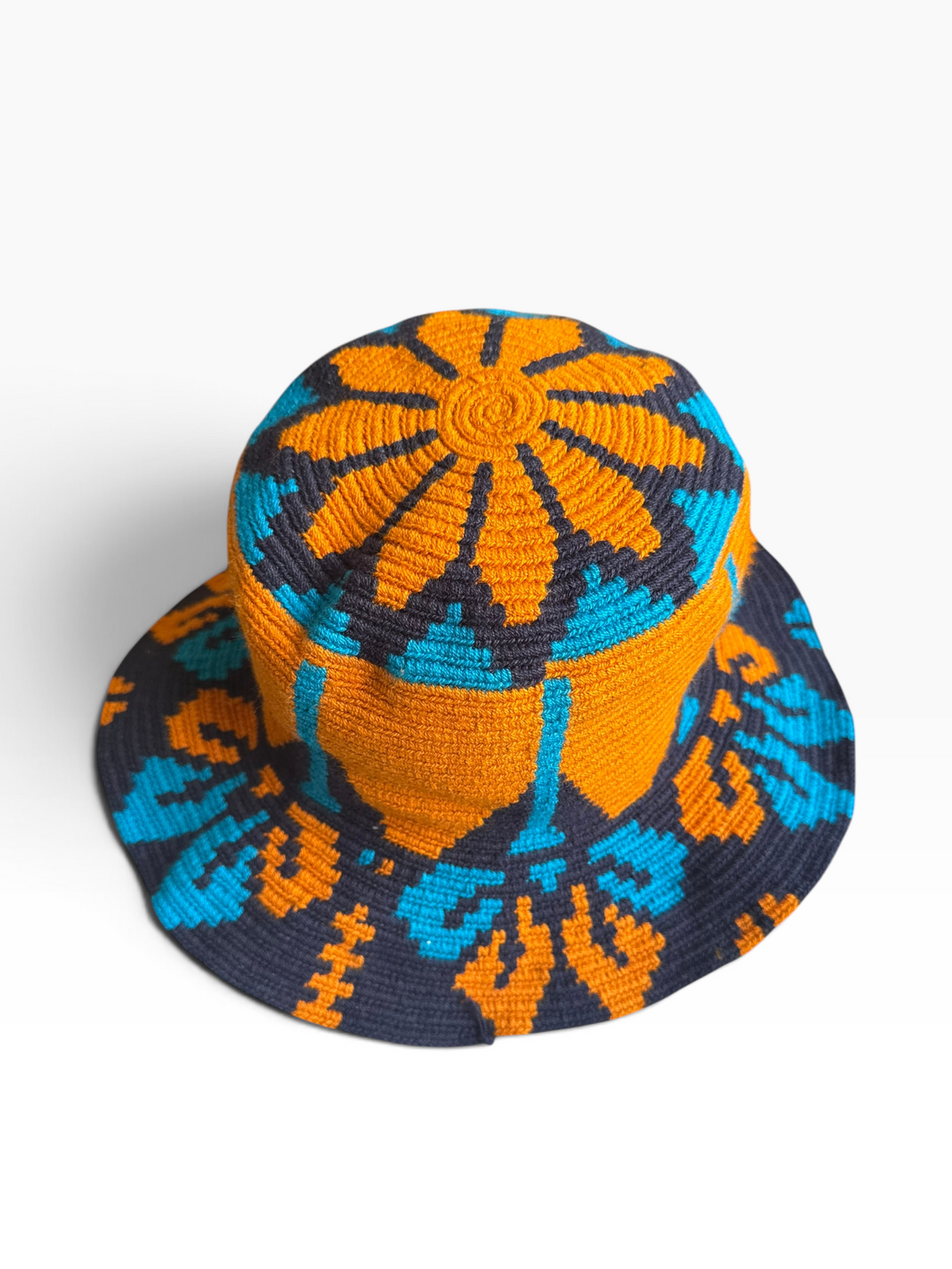 Handwoven Wayuu Crochet Hat with Traditional Designs
