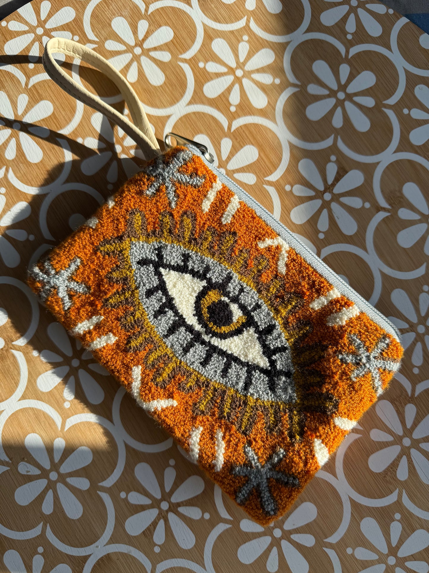 Mini clutch Evil Eye Upholstered