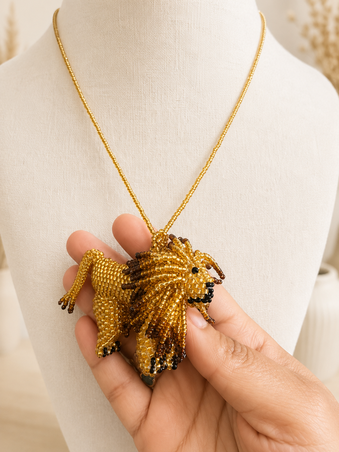 Animals 3D Beaded Necklaces colors  Artisan Boho Jewelry