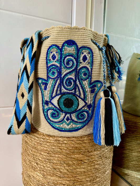 Hamsa mano de Fátima large bag