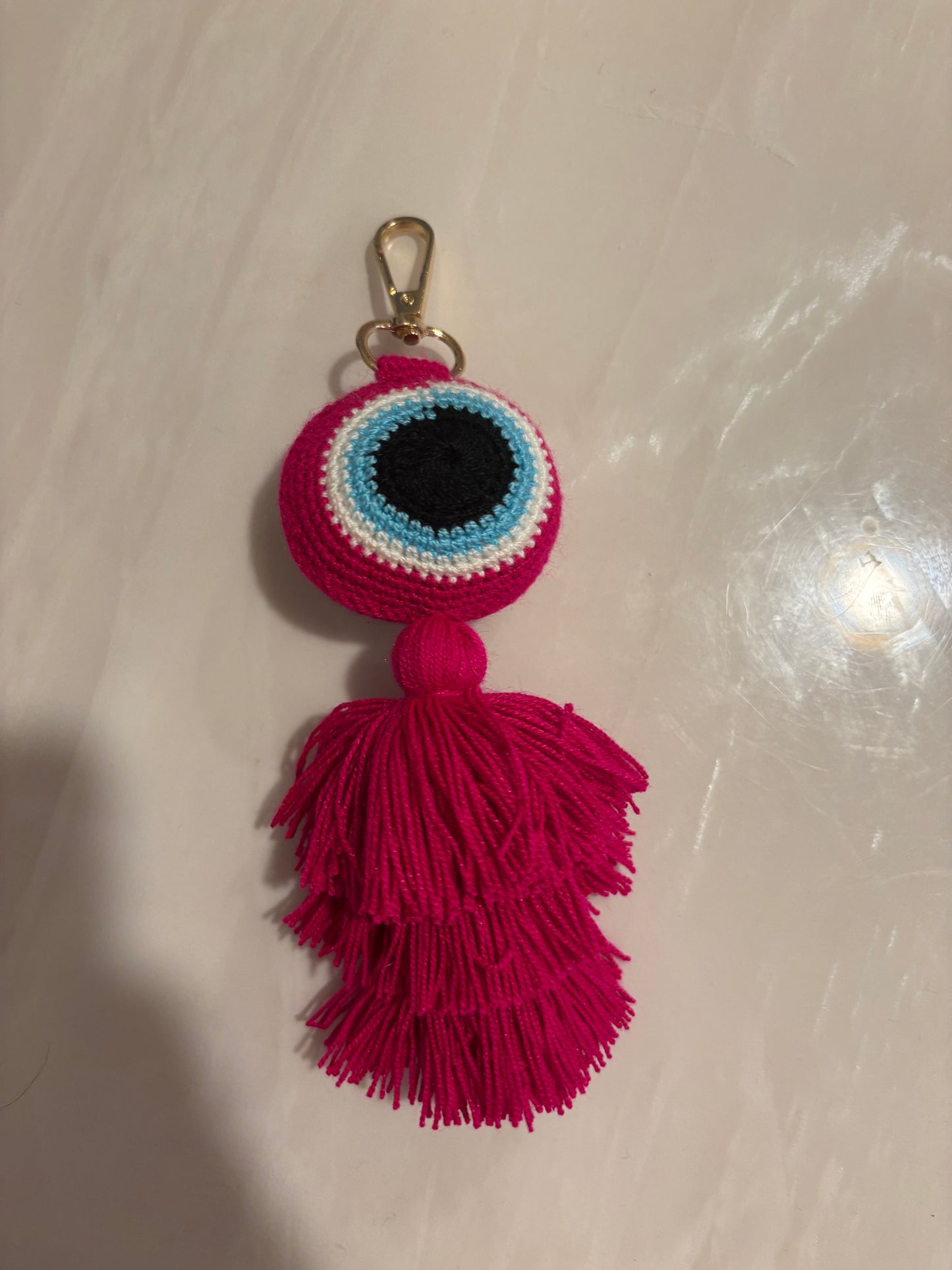 Keychein Charm Bag Evil Eye