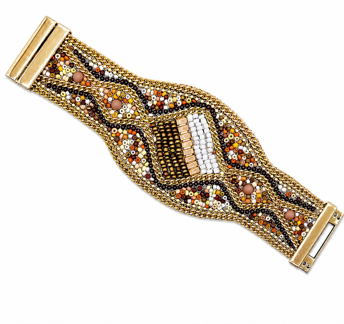 Handmade Embroidery Bracelet Colorful Boho Woven Jewelry