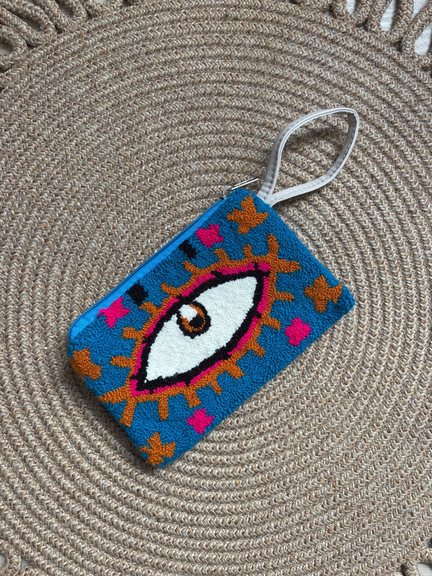 Mini clutch Evil Eye Upholstered