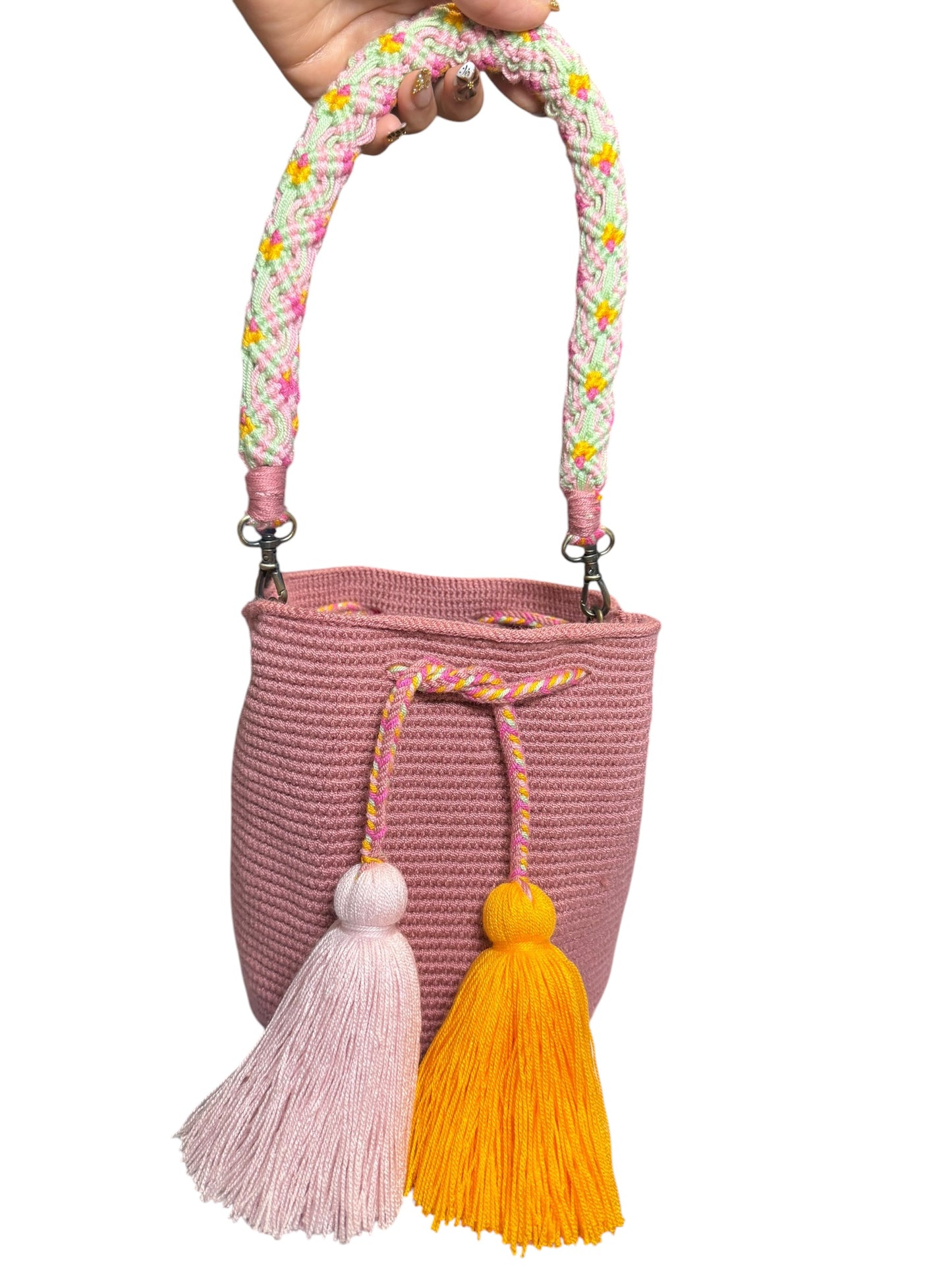 Special wayuu medium removible Crochet strap