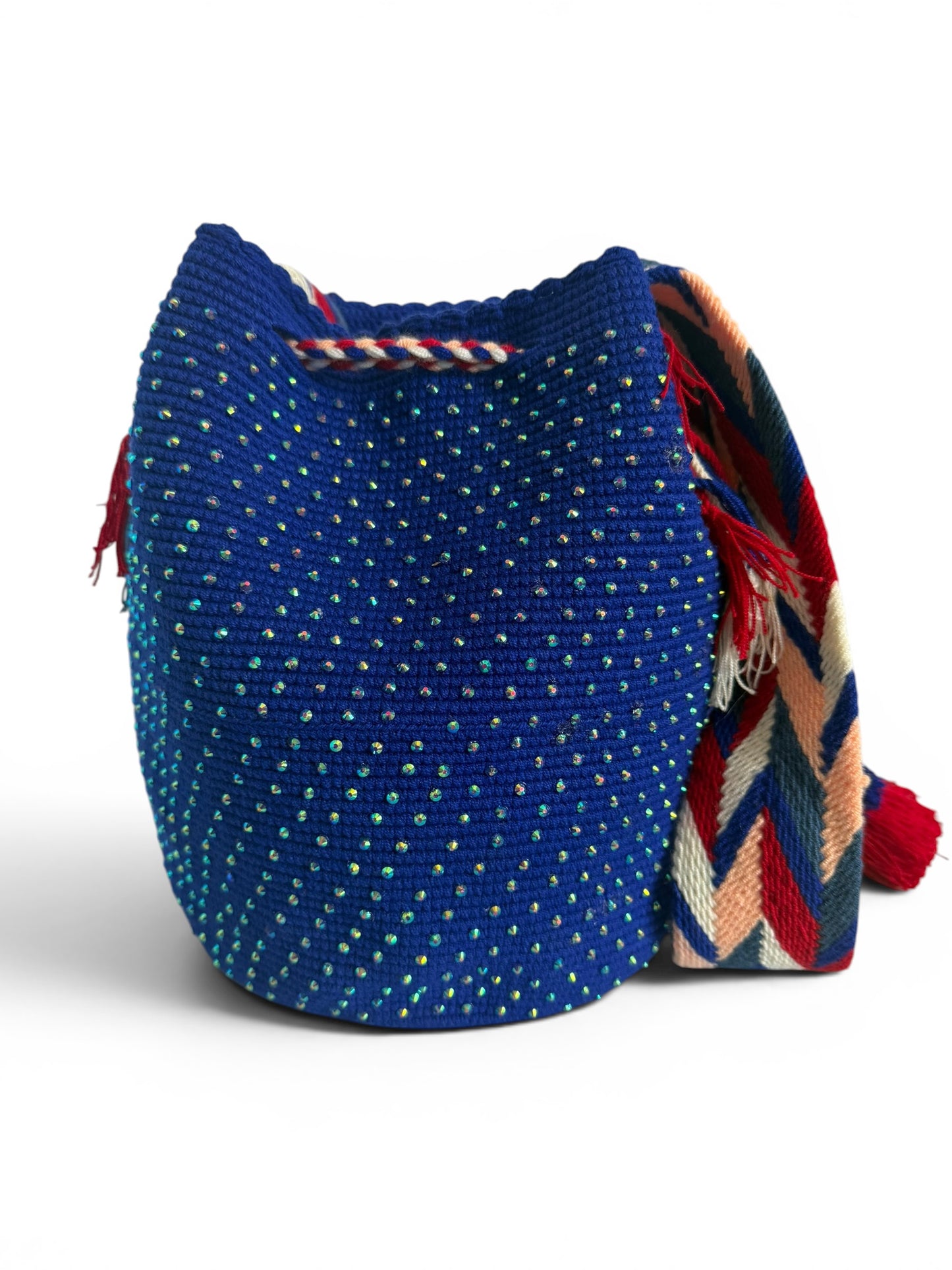 Wayuu Bag L Hummingbird Decorated Unique Handmade Artisan Bag