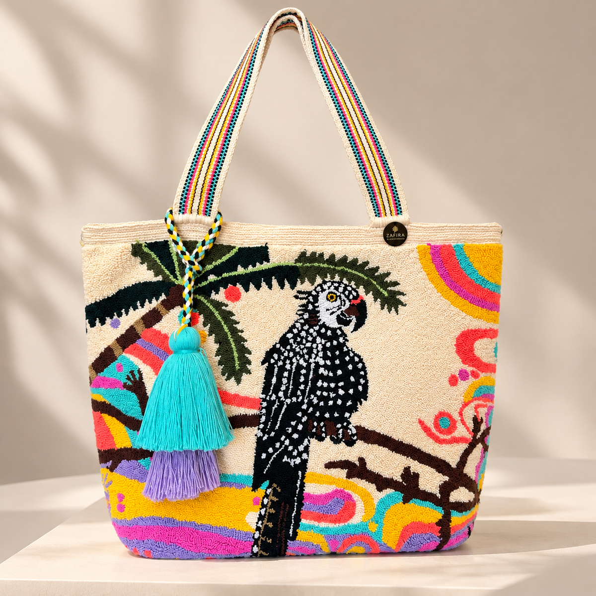 Tote Bag XL wayuu Upholstered special Designs Handmade