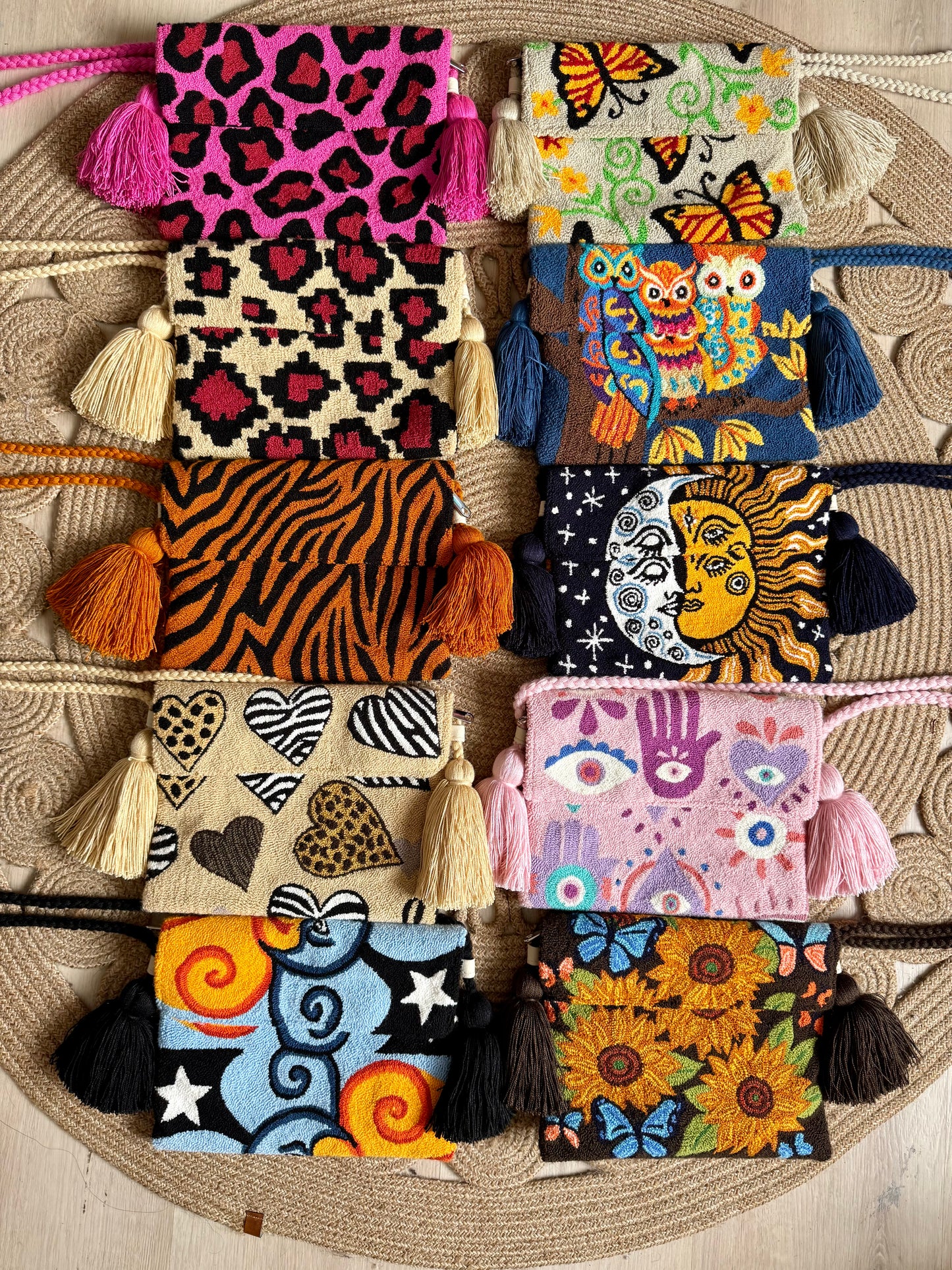 Handmade Crossbody Wayuu Upholstery Handbag With upholstered