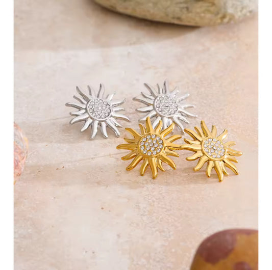 Hand Embroidered Earrings Strawberries, Hearts & Birds