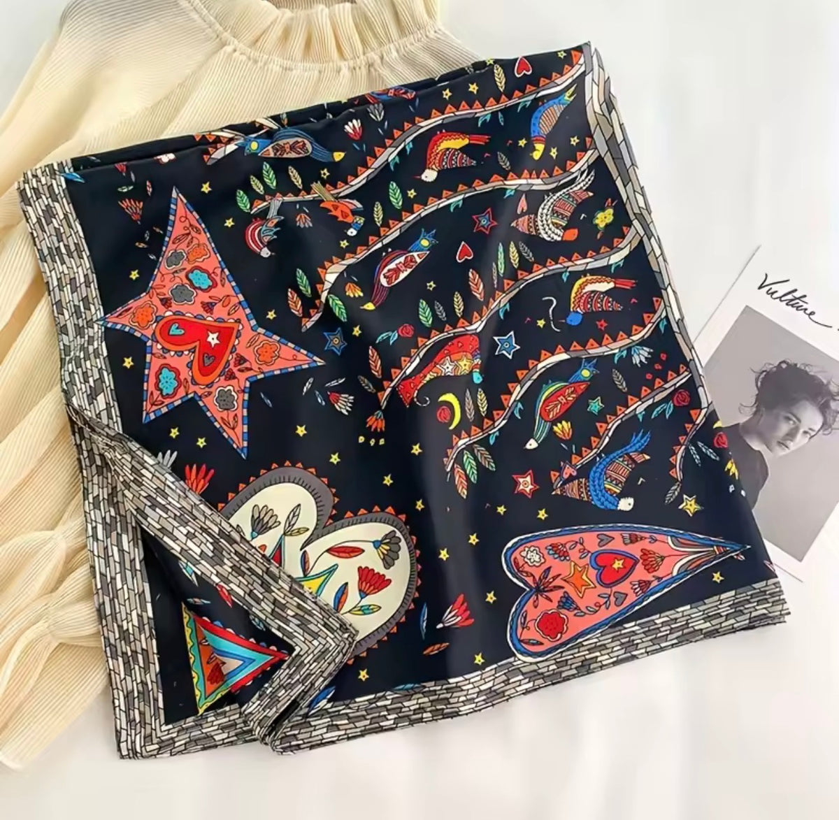 Women’s Multi-Use Printed Bandanas & Head Scarves Stylish Hair Accessories with Vibrant Patterns