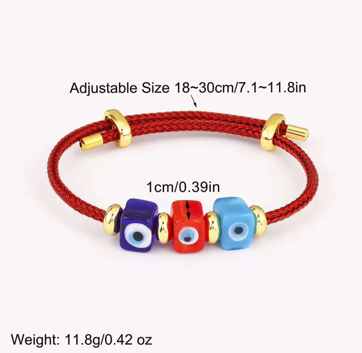 Lucky Turkish Evil Eye Rope Bracelet Adjustable for Women Punk Style Personality Design Jewelry Gifts
