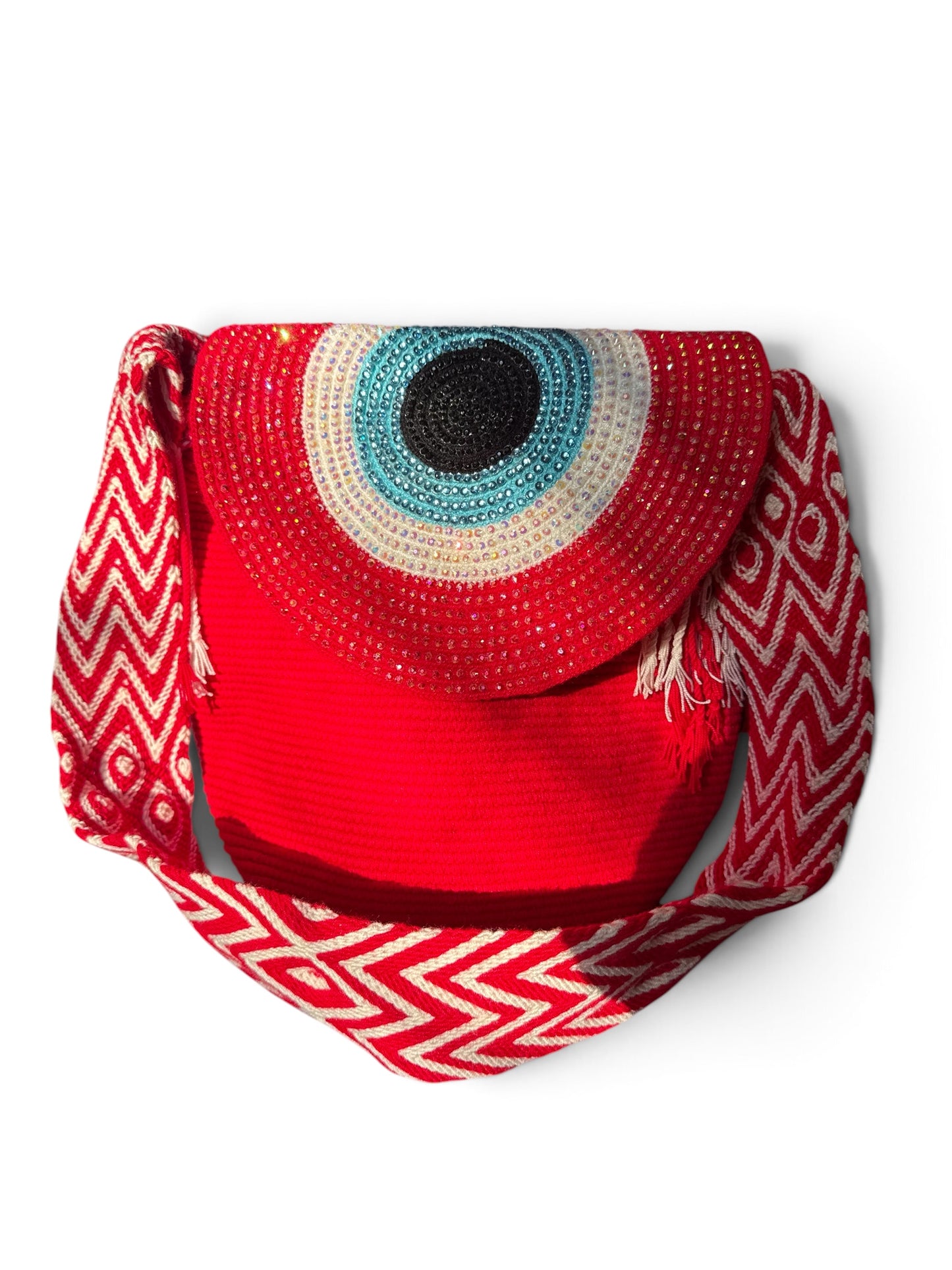 Handmade Wayuu L size with Woven Flap