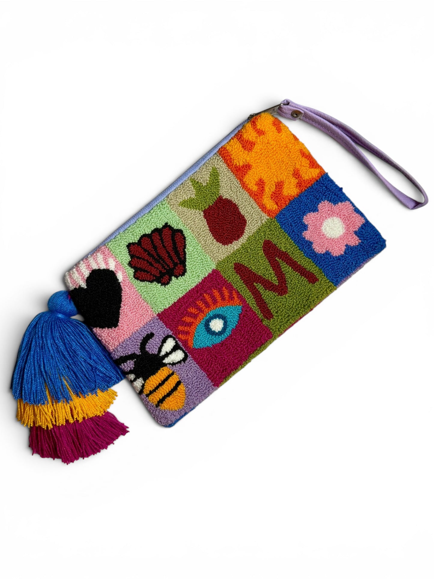 Handmade Evil Eye Clutch Bag Protective Symbol & Unique Artisan Design