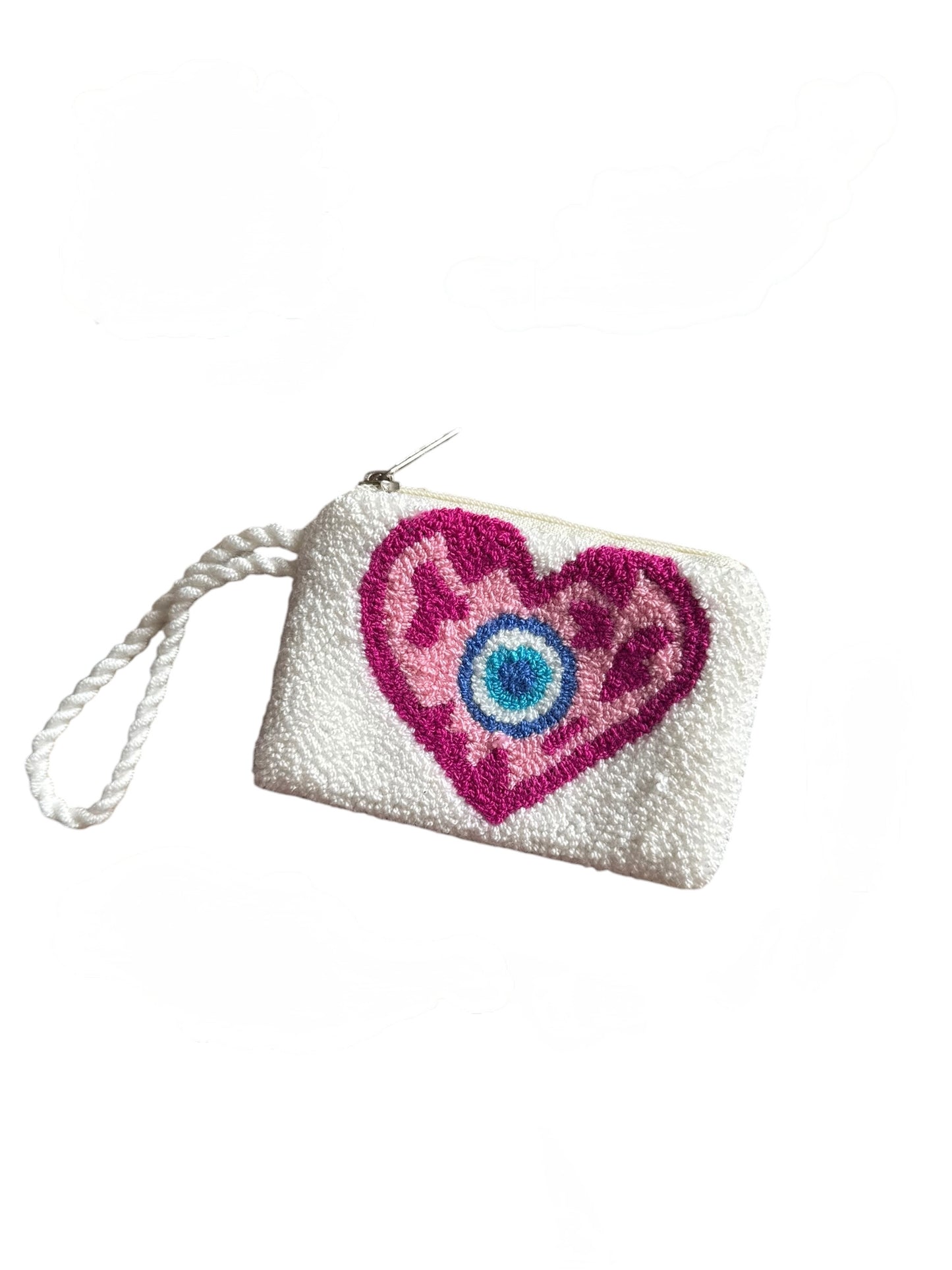 Hand-Embroidered Evil Eye Coin Purses – Unique Charm Wallets Full of Protection & Color