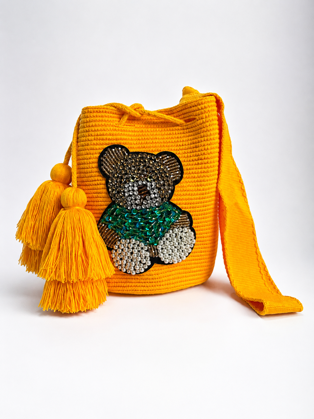 Wayuu bag special bear design medium