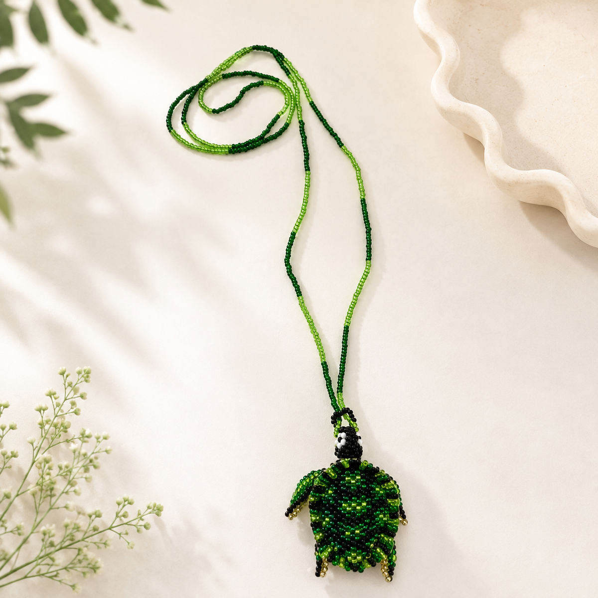 Sea Animals 3D Beaded Necklaces colors  Artisan Boho Jewelry