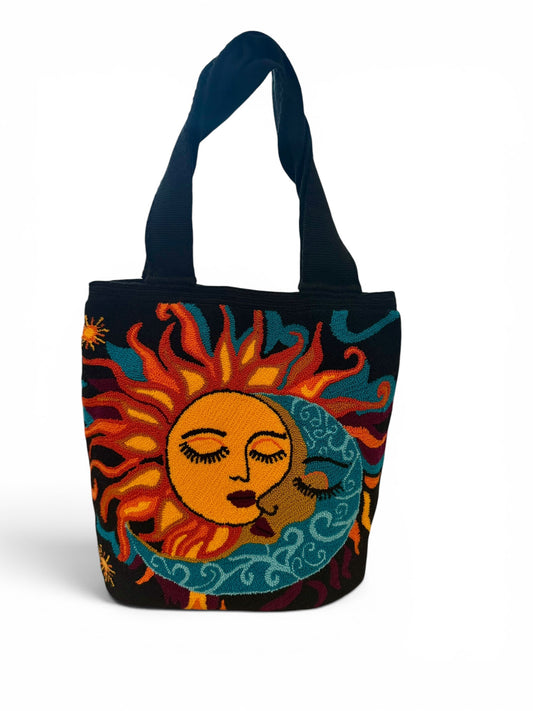 Tote Bag wayuu Large Upholstered Design Handmade