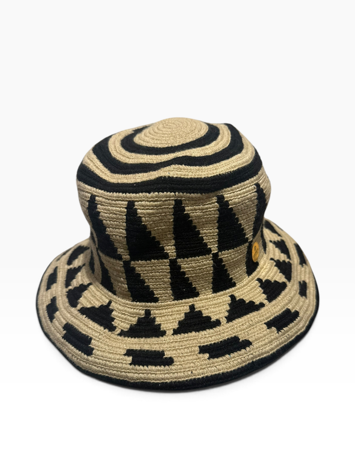 Handwoven Wayuu Crochet Hat with Traditional Designs