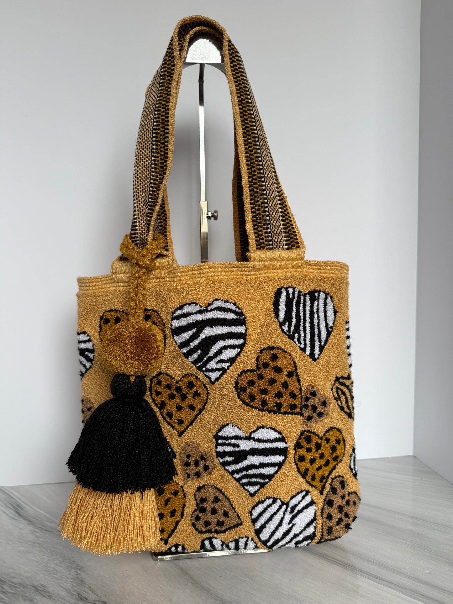 Upholstered large shoulder Bag