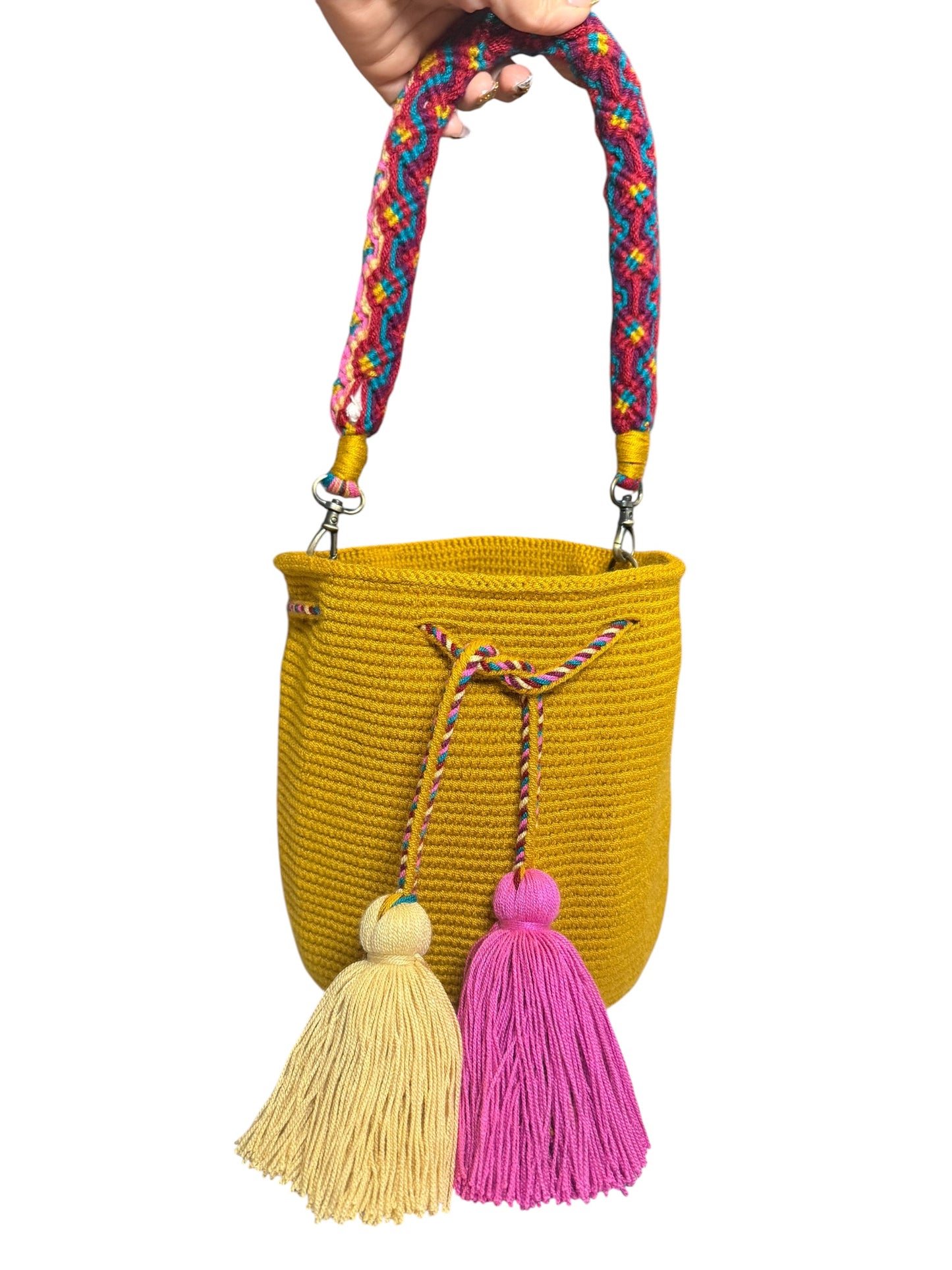 Special wayuu medium removible Crochet strap