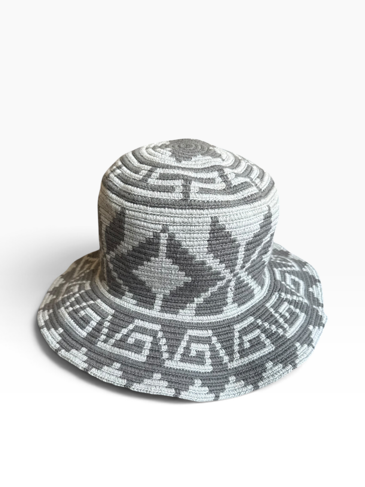 Handwoven Wayuu Crochet Hat with Traditional Designs