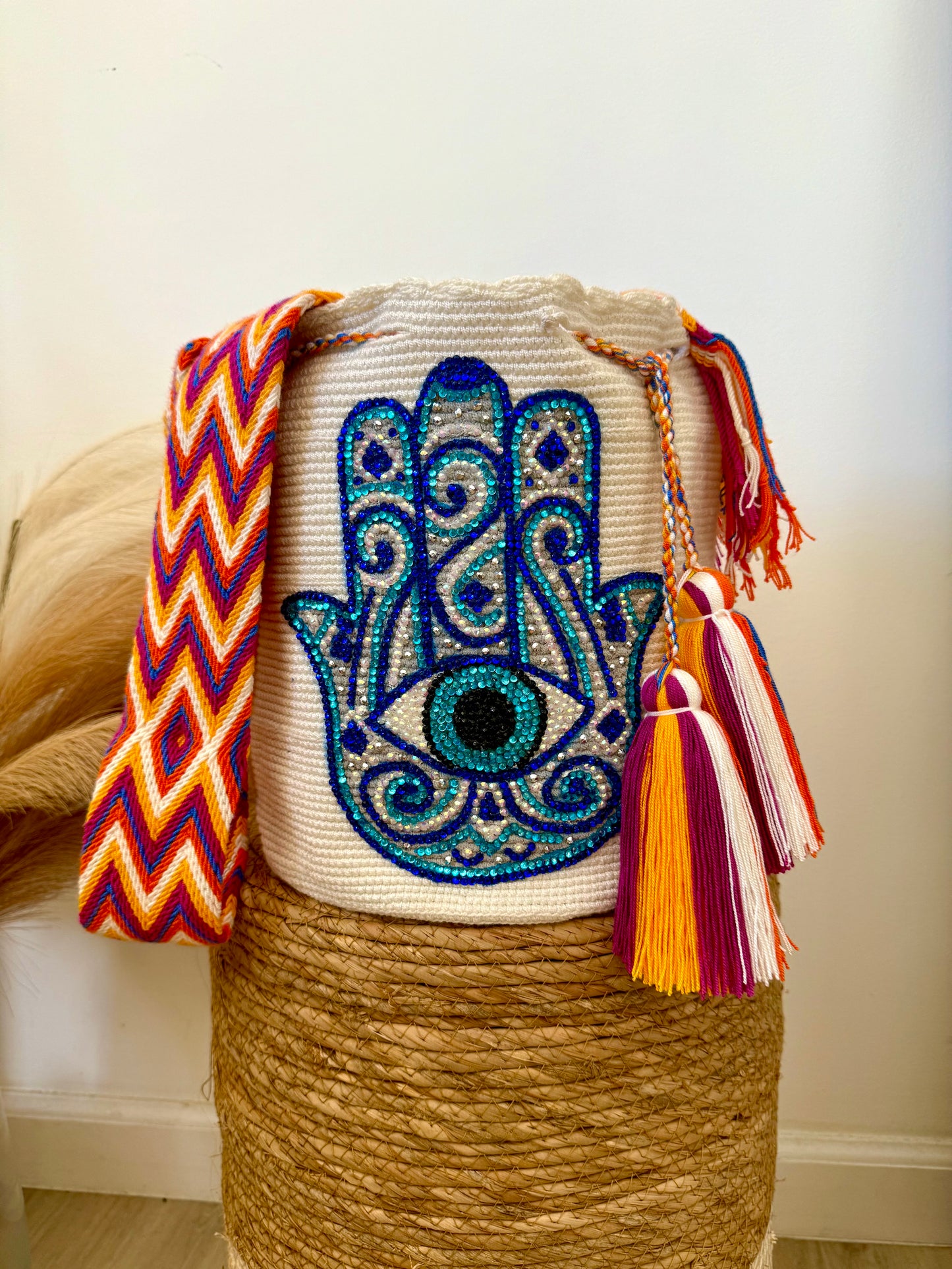 Hamsa mano de Fátima large bag