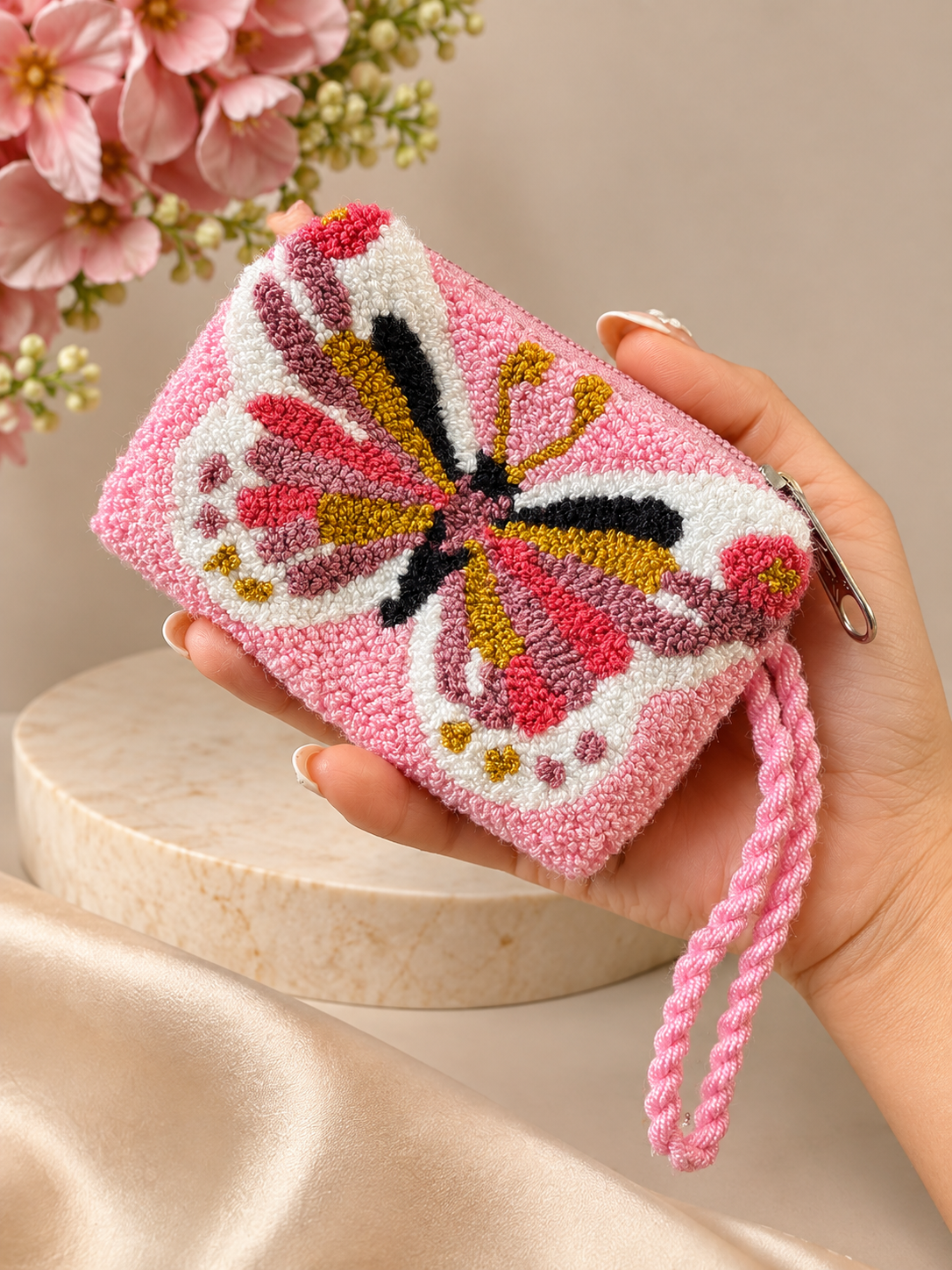 Hand-Embroidered Evil Eye Coin Purses – Unique Charm Wallets Full of Protection & Color