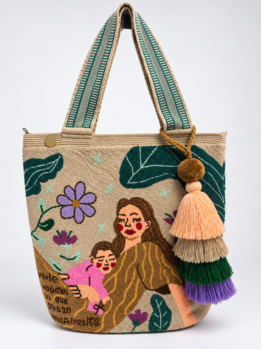 Tote Bag XL wayuu Upholstered special Designs Handmade