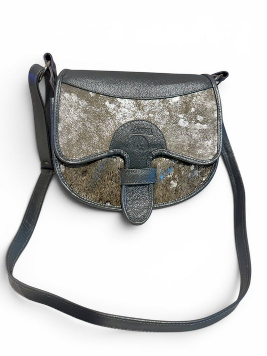 Colombian Artisan Carriel Genuine Leather & Hair-On Cowhide Crossbody Bag