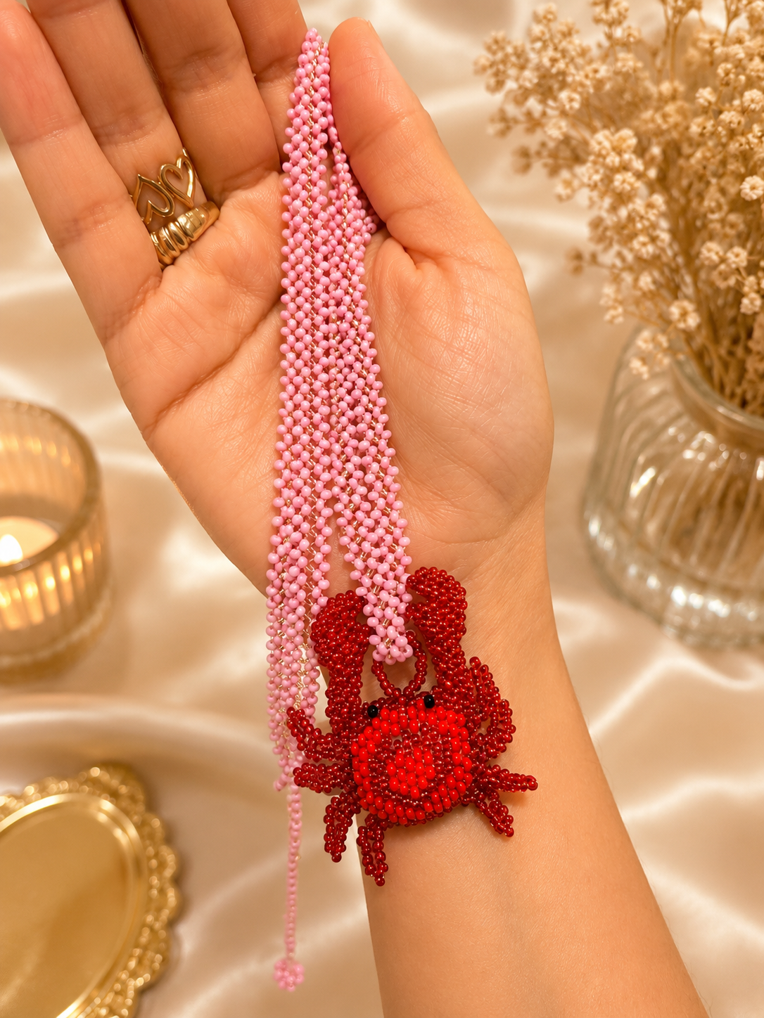 Sea Animals 3D Beaded Necklaces colors  Artisan Boho Jewelry