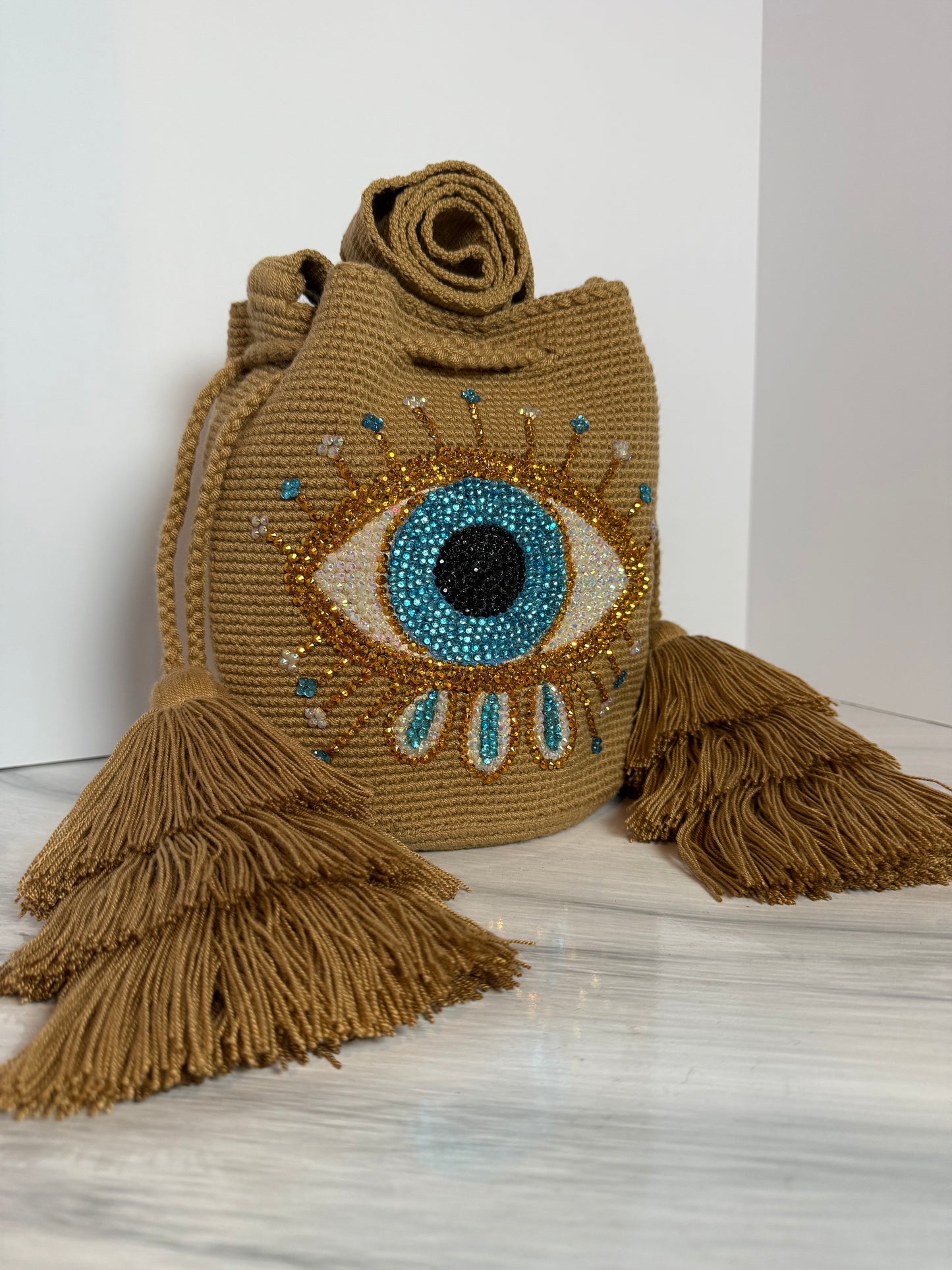 Evil eye bag Wayuu medium