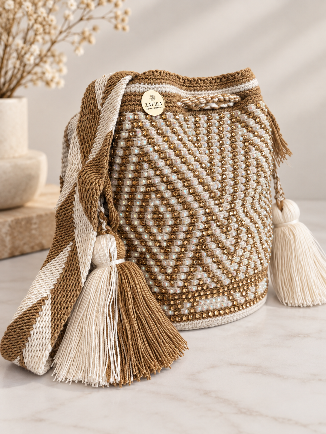 Wayuu bag decorated Medium