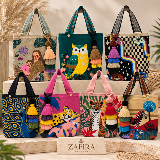 Tote Bag XL wayuu Upholstered special Designs Handmade