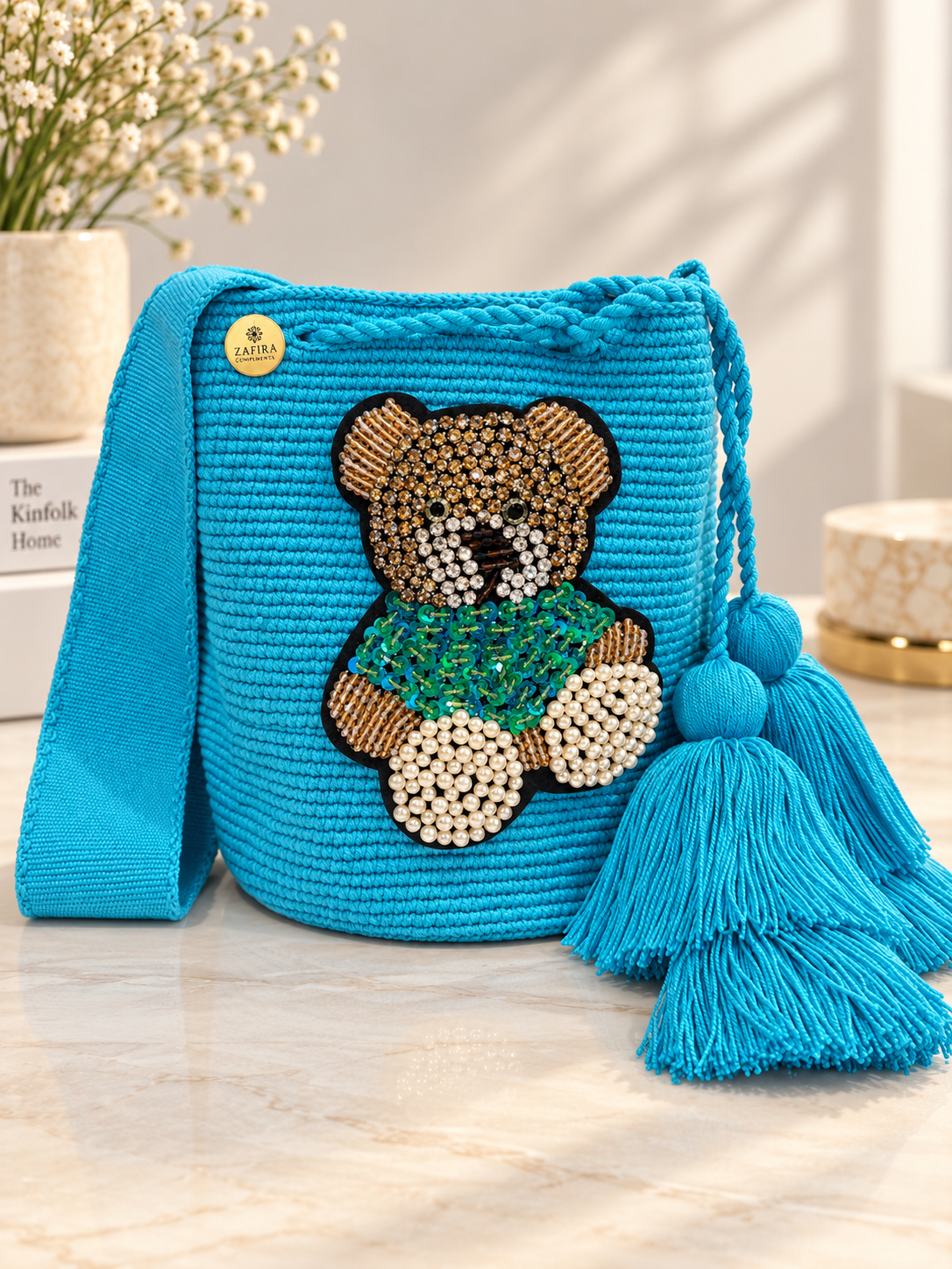 Wayuu bag special bear design medium