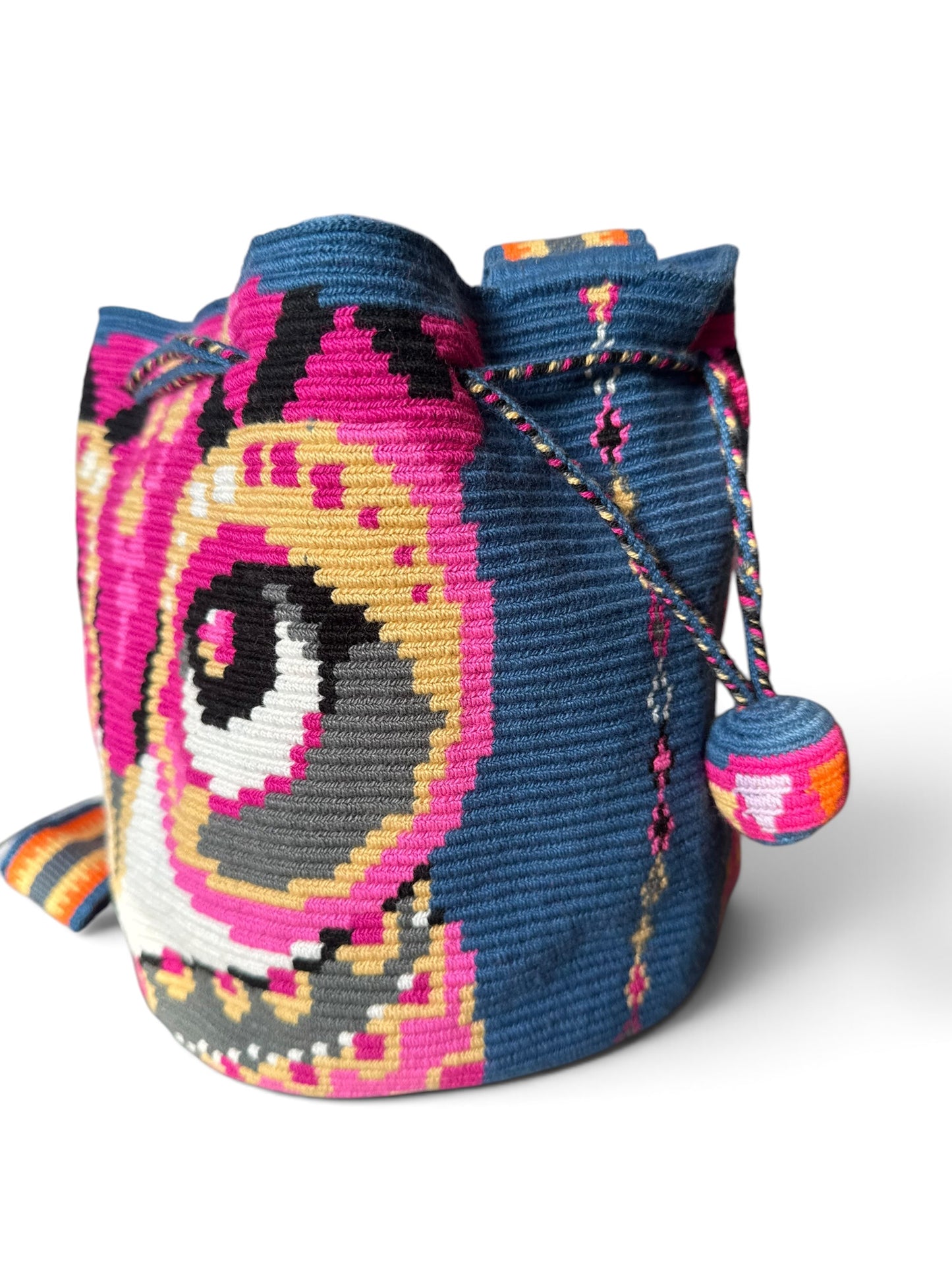 One string owl Handmade Wayuu special Bag medium crossbody