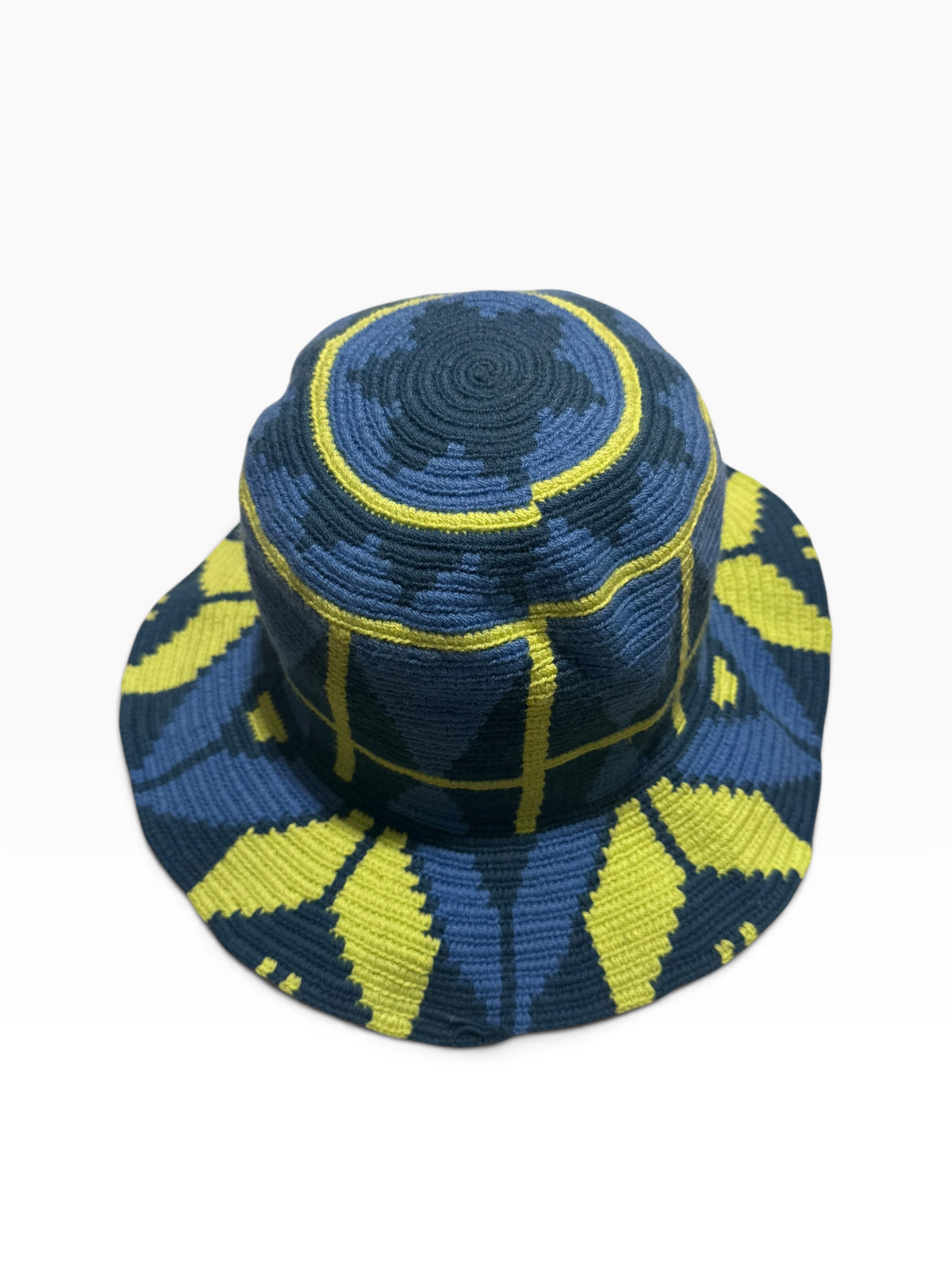 Handwoven Wayuu Crochet Hat with Traditional Designs
