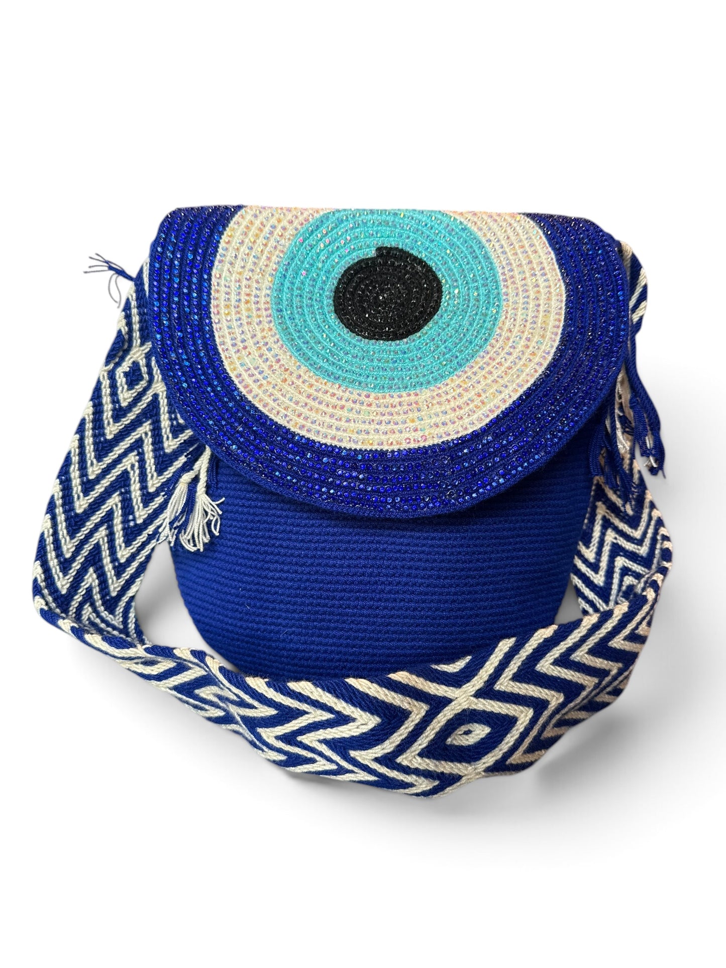 Handmade Wayuu L size with Woven Flap