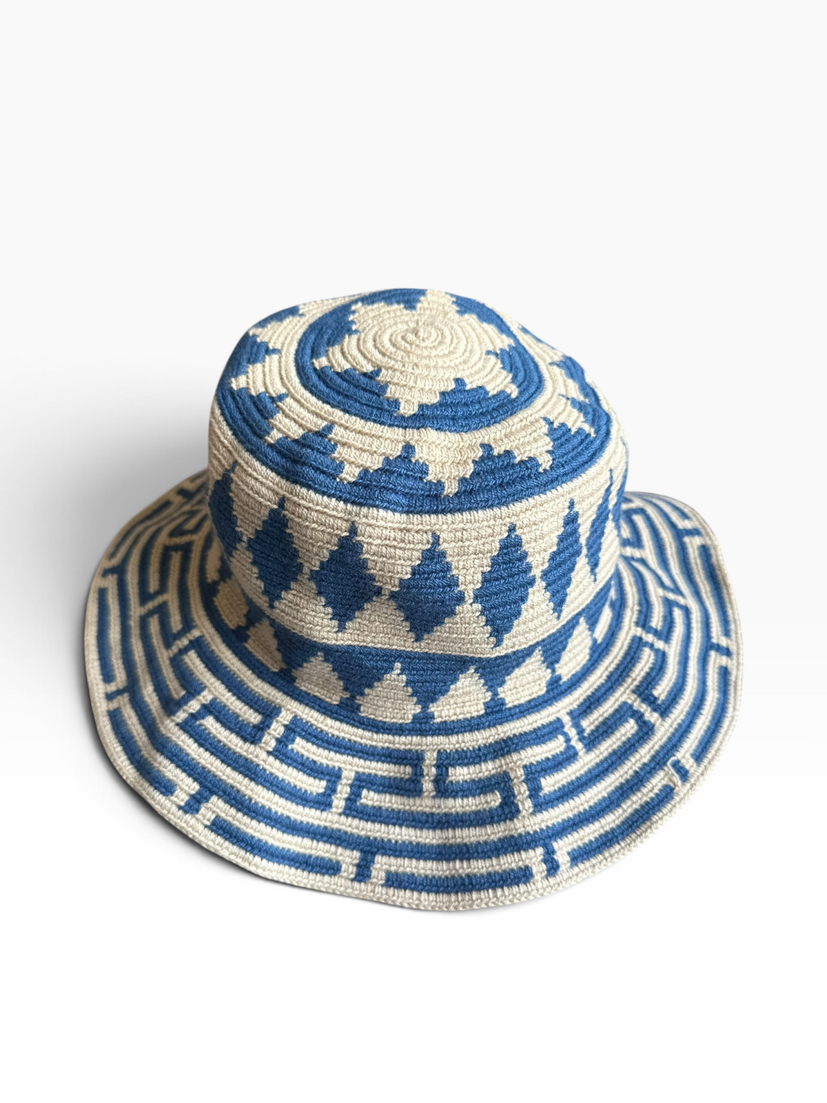 Handwoven Wayuu Crochet Hat with Traditional Designs