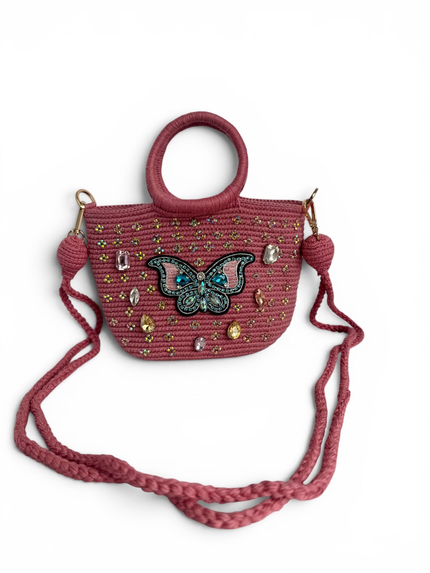Mini Shoulder bag Wayuu Luxury double use ✨ Strap Removible & Handmade
