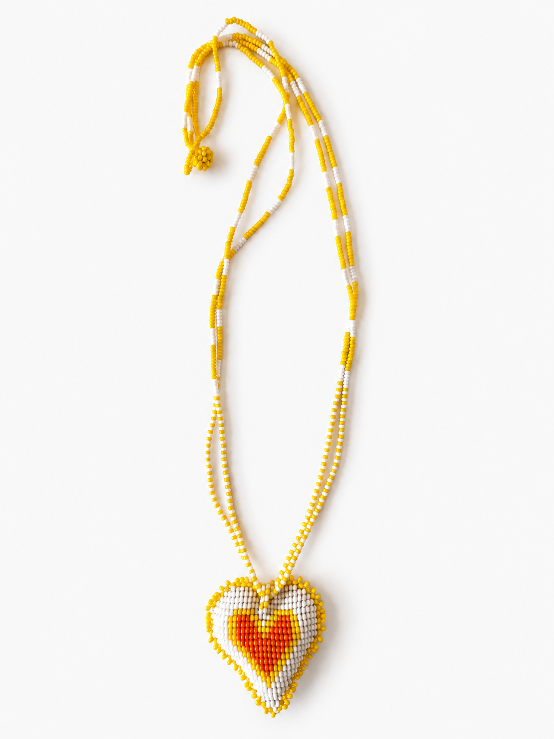 Hearts 3D Beaded Necklaces colors  Artisan Boho Jewelry