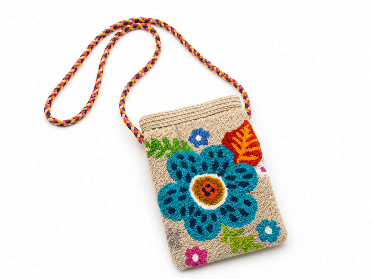 Handmade Tapestry Phone Bag upholstery Crossbody Cell Phone Holder