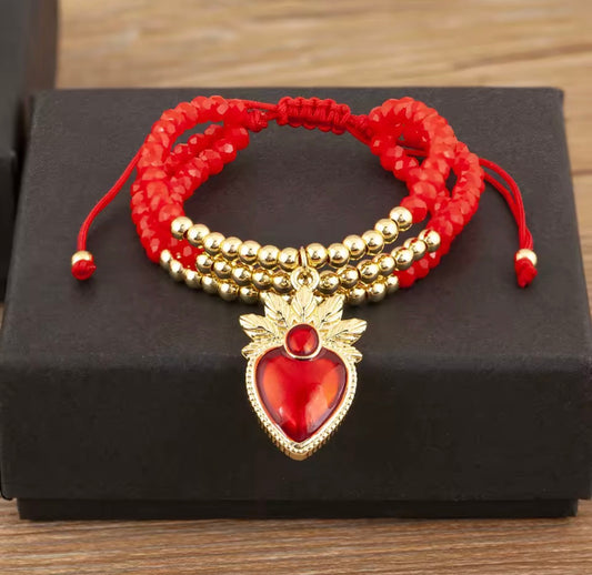 Handmade Embroidery Bracelet Colorful Boho Woven Jewelry