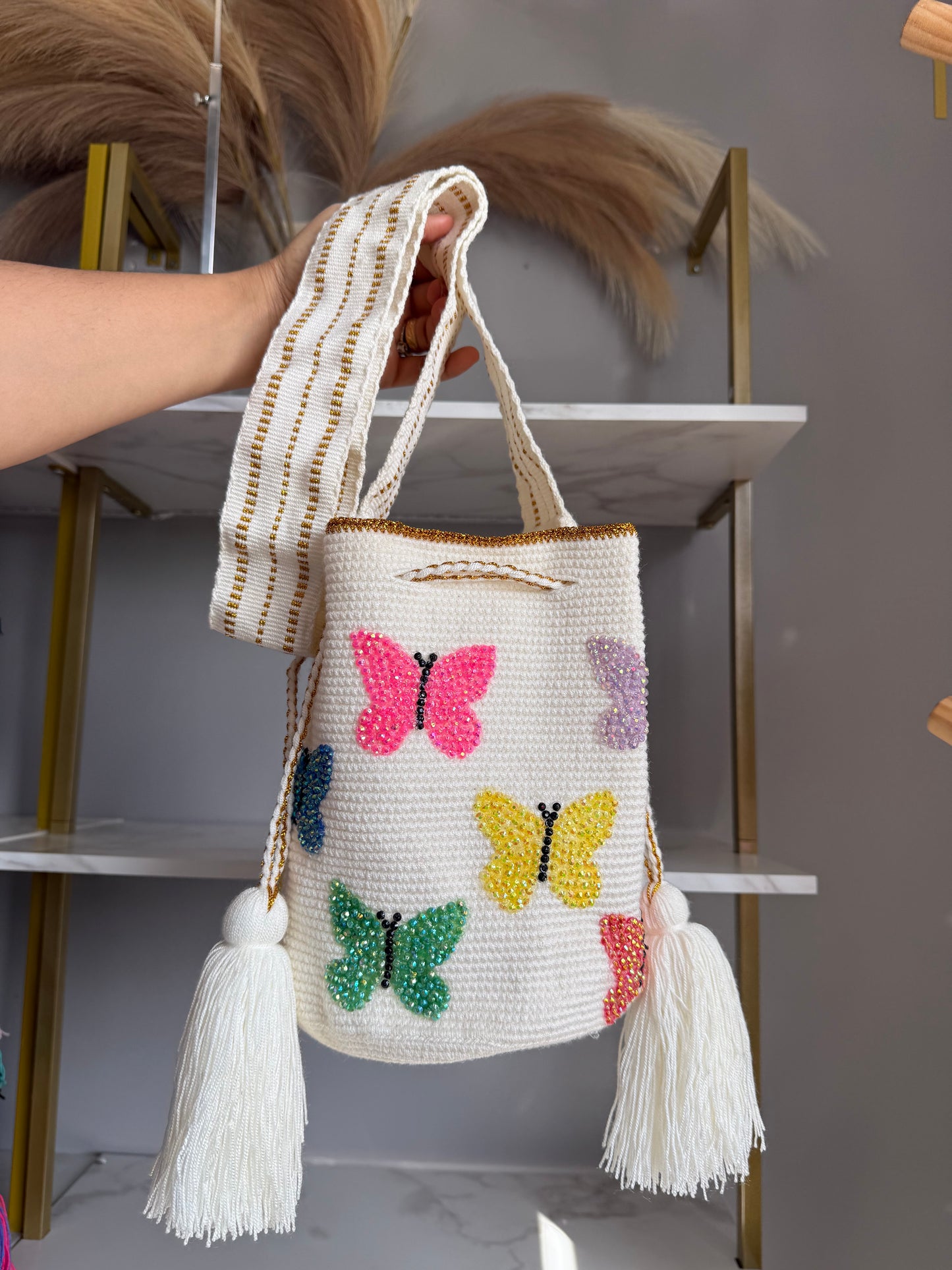 Wayuu bag butterflies special design