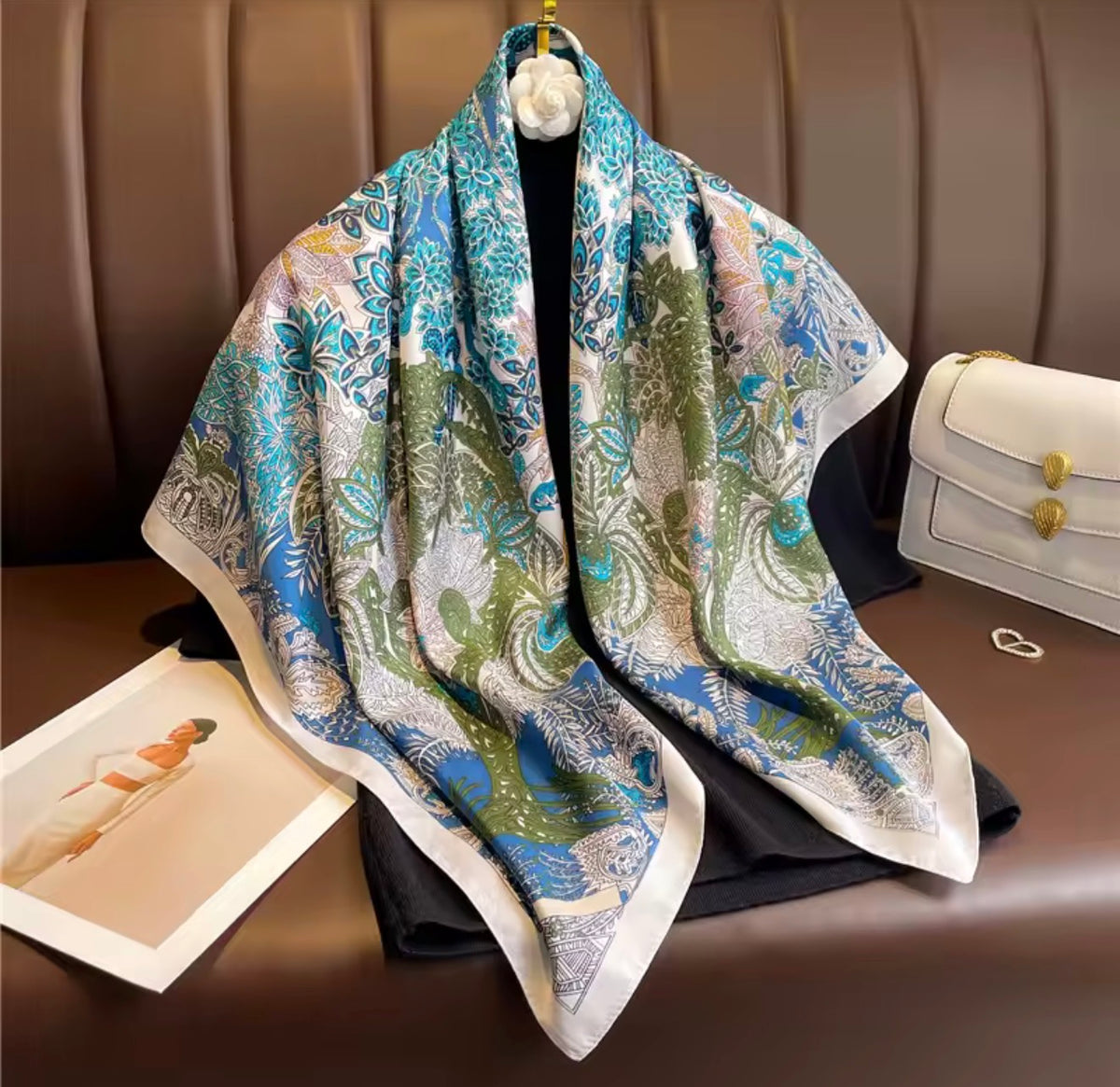 Women’s Multi-Use Printed Bandanas & Head Scarves Stylish Hair Accessories with Vibrant Patterns